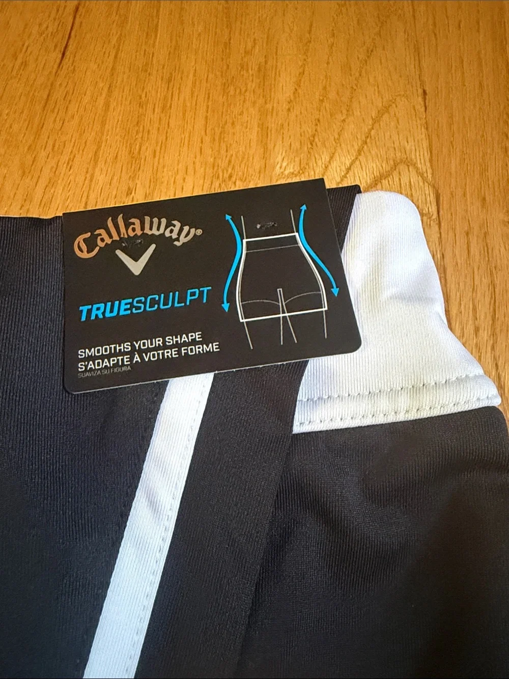 Callaway Black Golf Skort with white  Stripe